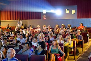 Audience for the world premiere of The Old Trout Puppet Workshop's short film From Naughty to Nice_Julia Gunst