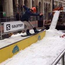 #IAMDOWNTOWN with @SunshineVillage on Stephen Avenue throwing down!