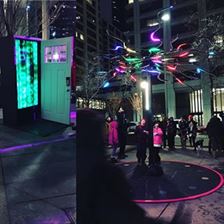 A couple snaps of The Door and Pulse Quasar. Tonight is your last night to check out #yycglow! Head to downtowncalgary.com/glow for more info and maps!