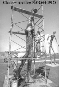 The Family of Man Statues in Calgary - Then