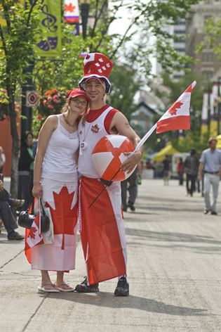 Canada Day Downtown Calgary Stephen Ave