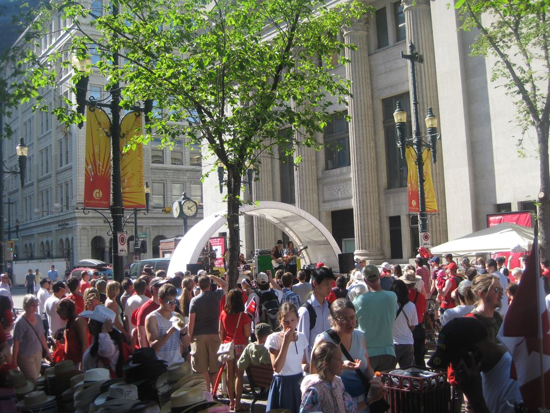 Canada Day 2013 Downtown Calgary Oiltown Records Calgary Singing Telegrams 045