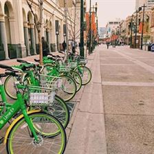 Want to join @BiketoWorkYYC for #biketoworkday but don't have a bike?  @limebike can solve that problem! Bike to work on May 3 and end up in Eau Claire Market for a free pancake breakfast!!